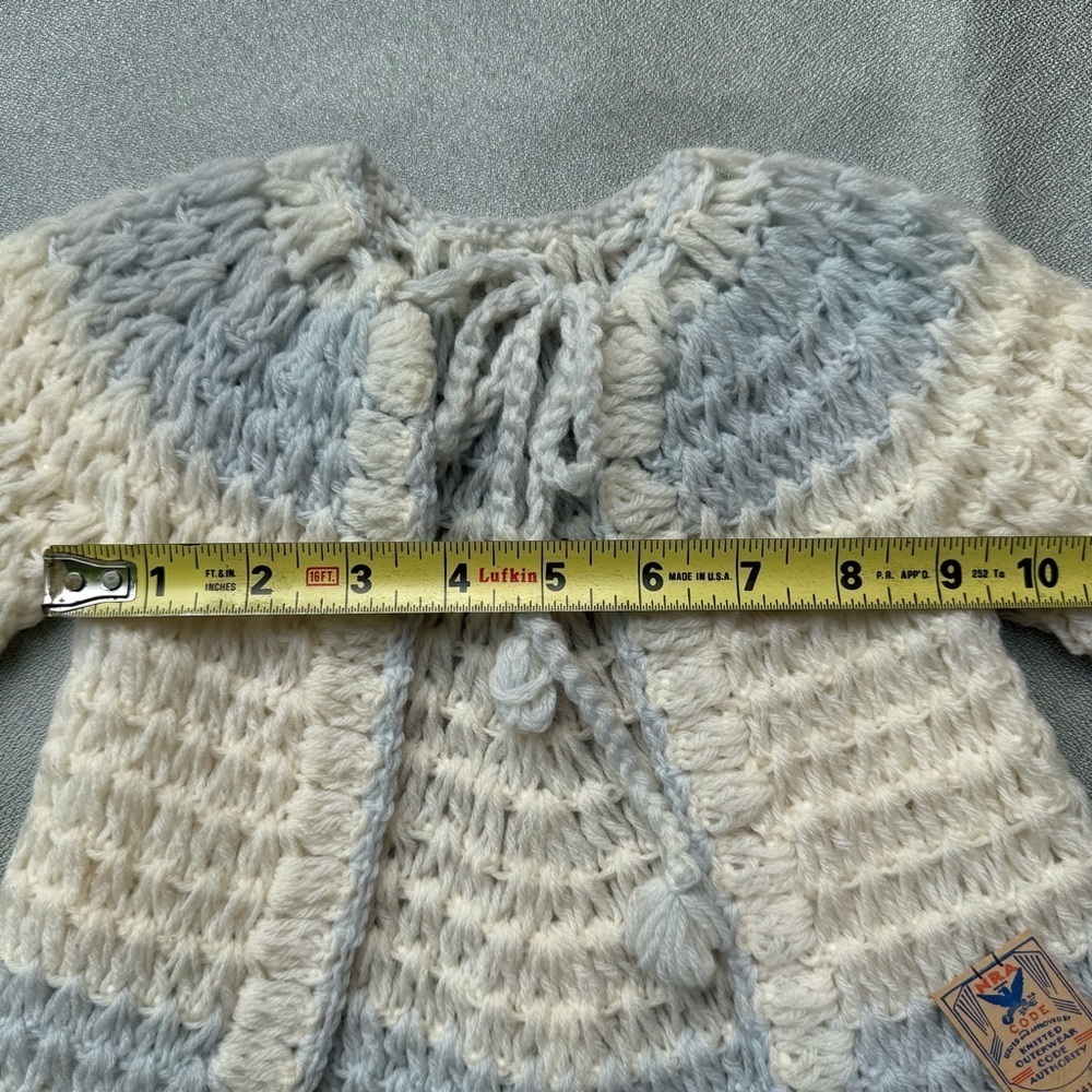 2 Vintage 1934 NRA Baby Girl 6 -9 Months New With Original Tag Cardigan Sweaters - Picture 7 of 9